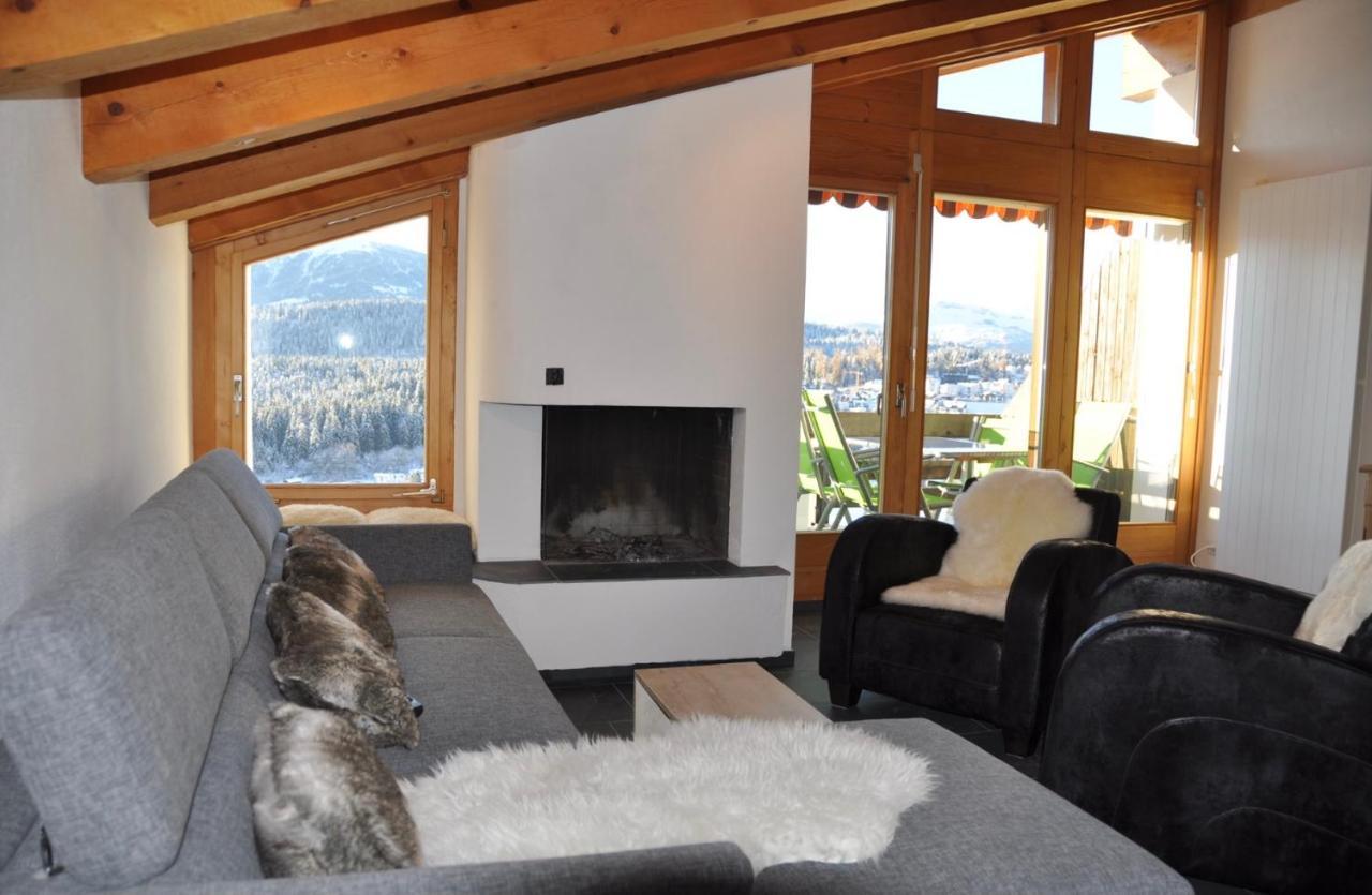 Crap Da Flem - 3.5 Zimmer Ferienwohnung Am Sonnenhang Von Flims Exterior foto
